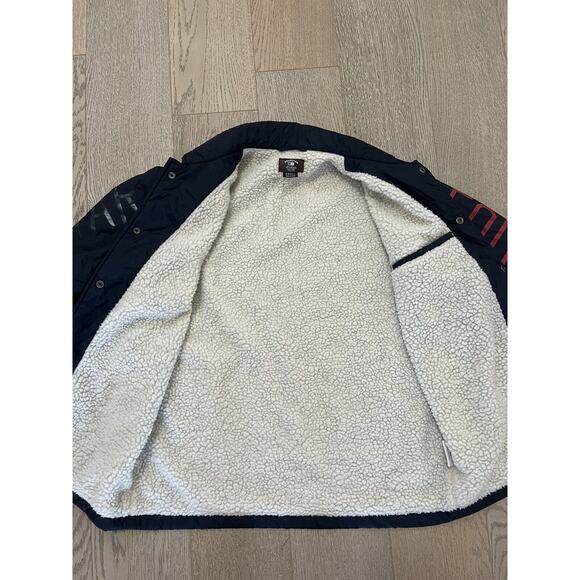 FOURSTAR Sherpa-Lined Navy Blue Skater Jacket Men's Size SM EUC - Picture 7 of 12